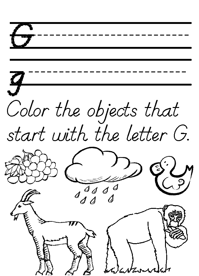 15 Best Images Of Letter G Phonics Worksheets Printable Phonics Worksheets Letter G G Words 