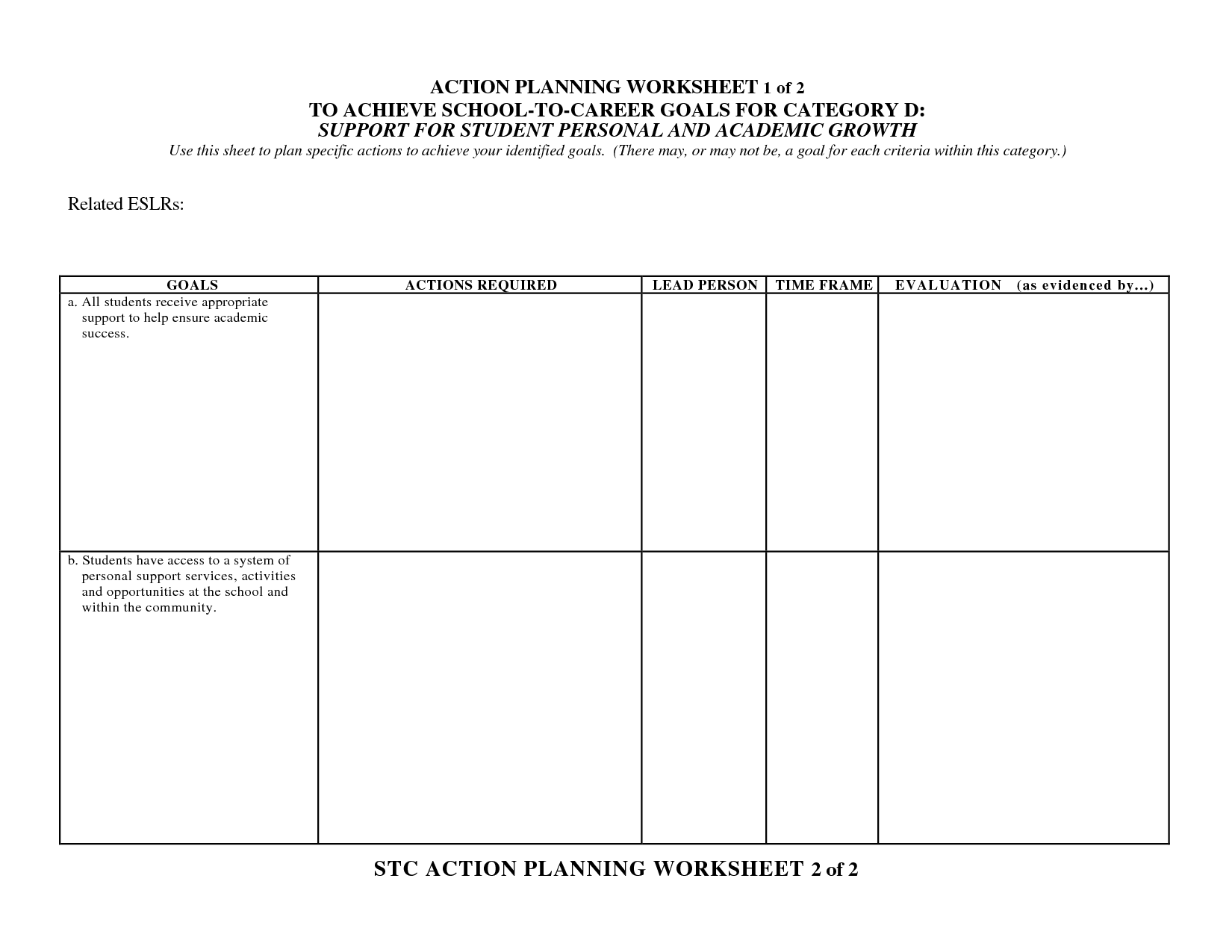 Wellness Recovery Action Plan Worksheets