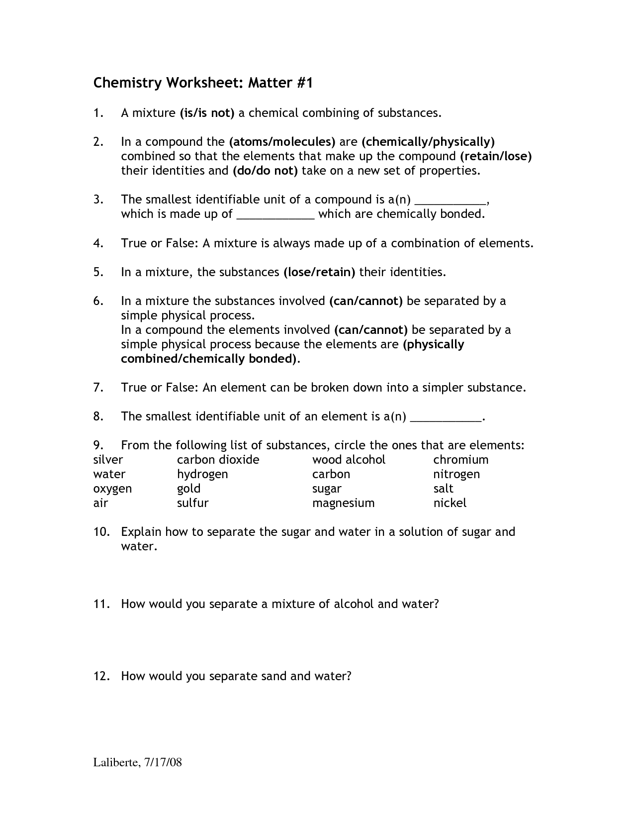 15 Best Images Of Chemistry Unit 5 Worksheet 1 Chemistry Unit 1 Worksheet 3 Chemistry Unit 5 