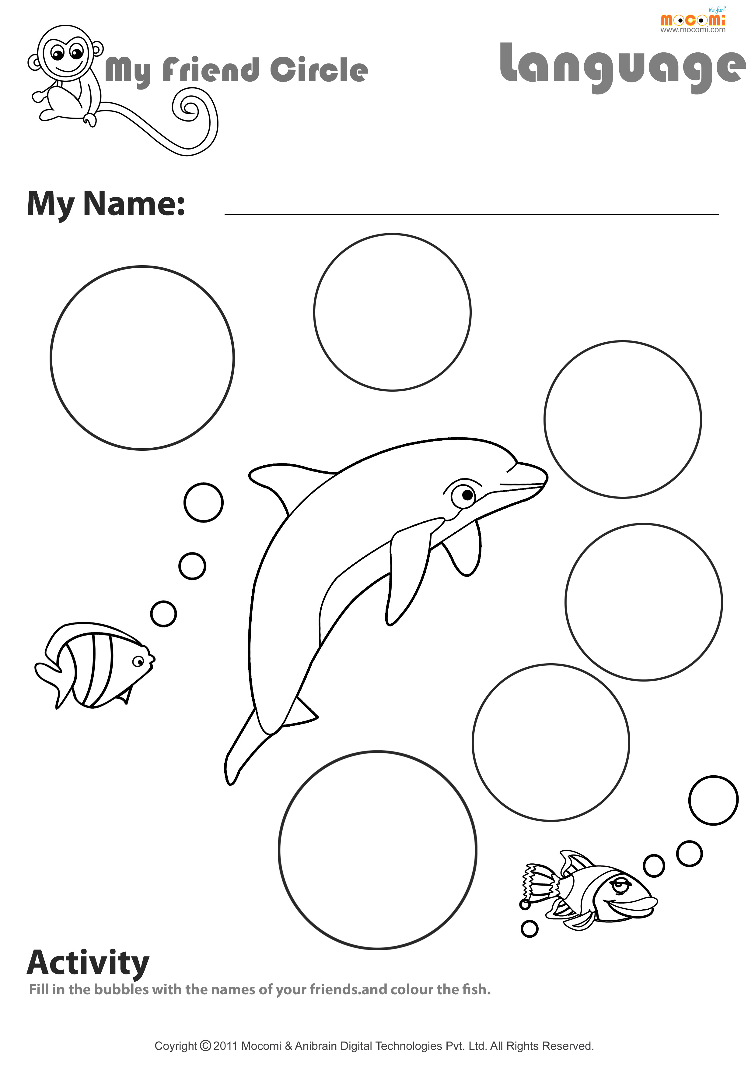 Circle Worksheets For Kindergarten Printable Kindergarten Worksheets