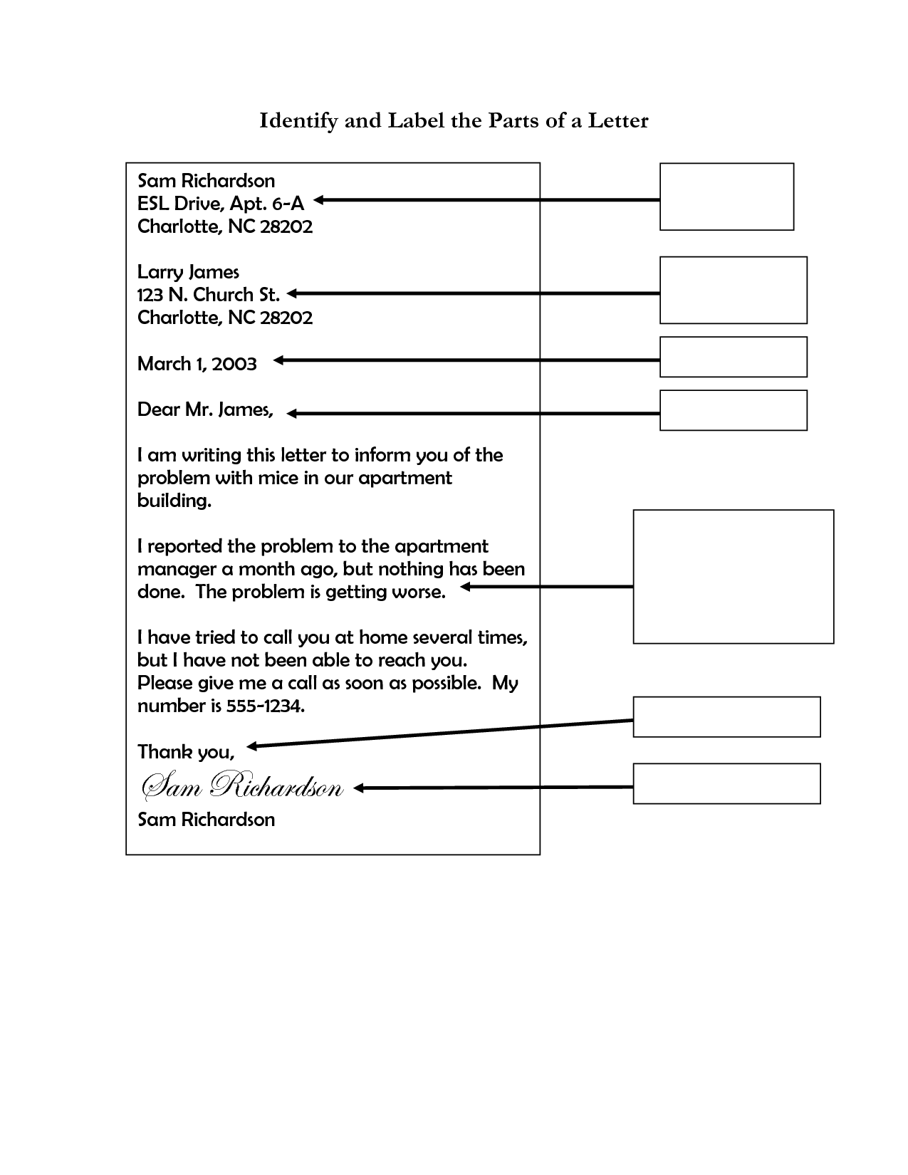 Worksheet Parts Of A Letter For Kids English Teaching Worksheets Parts Of A Letter Games 