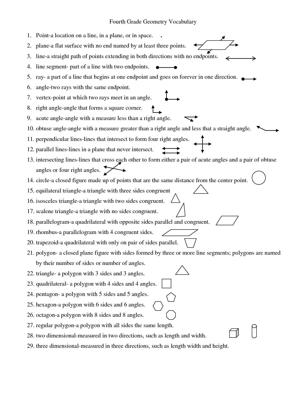 9 Best Images Of Math Vocabulary Matching Worksheet Cause And Effect Worksheets 6th Grade 4th