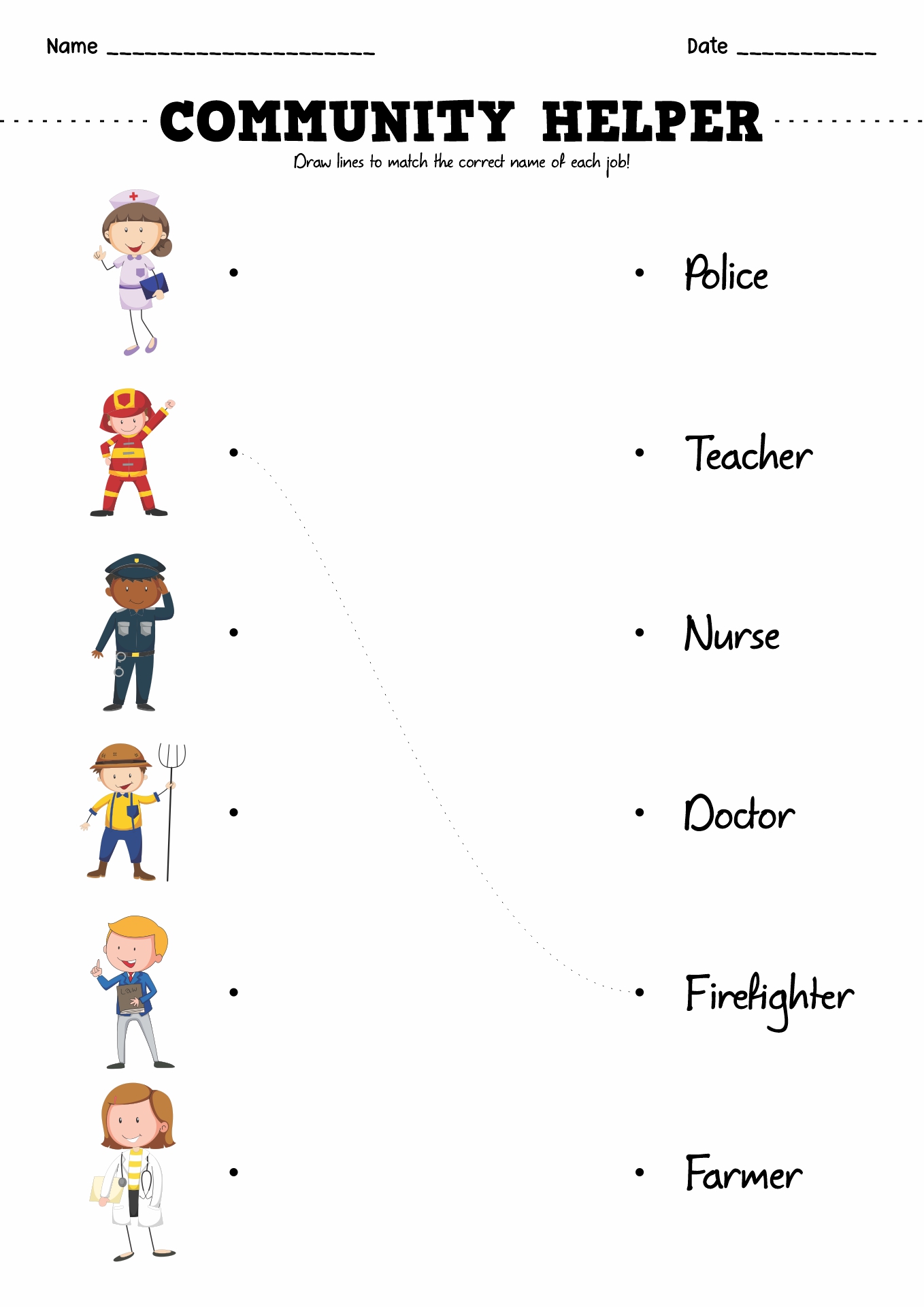 14 Best Images of Jobs Occupations For Kids Worksheets - Community