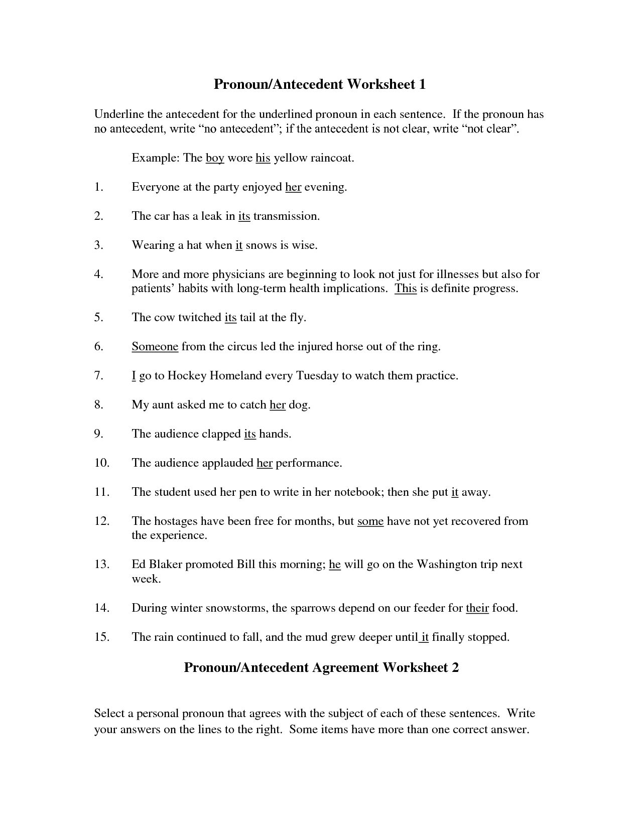 13 Best Images Of Printable Pronoun Worksheets Subject Pronouns 