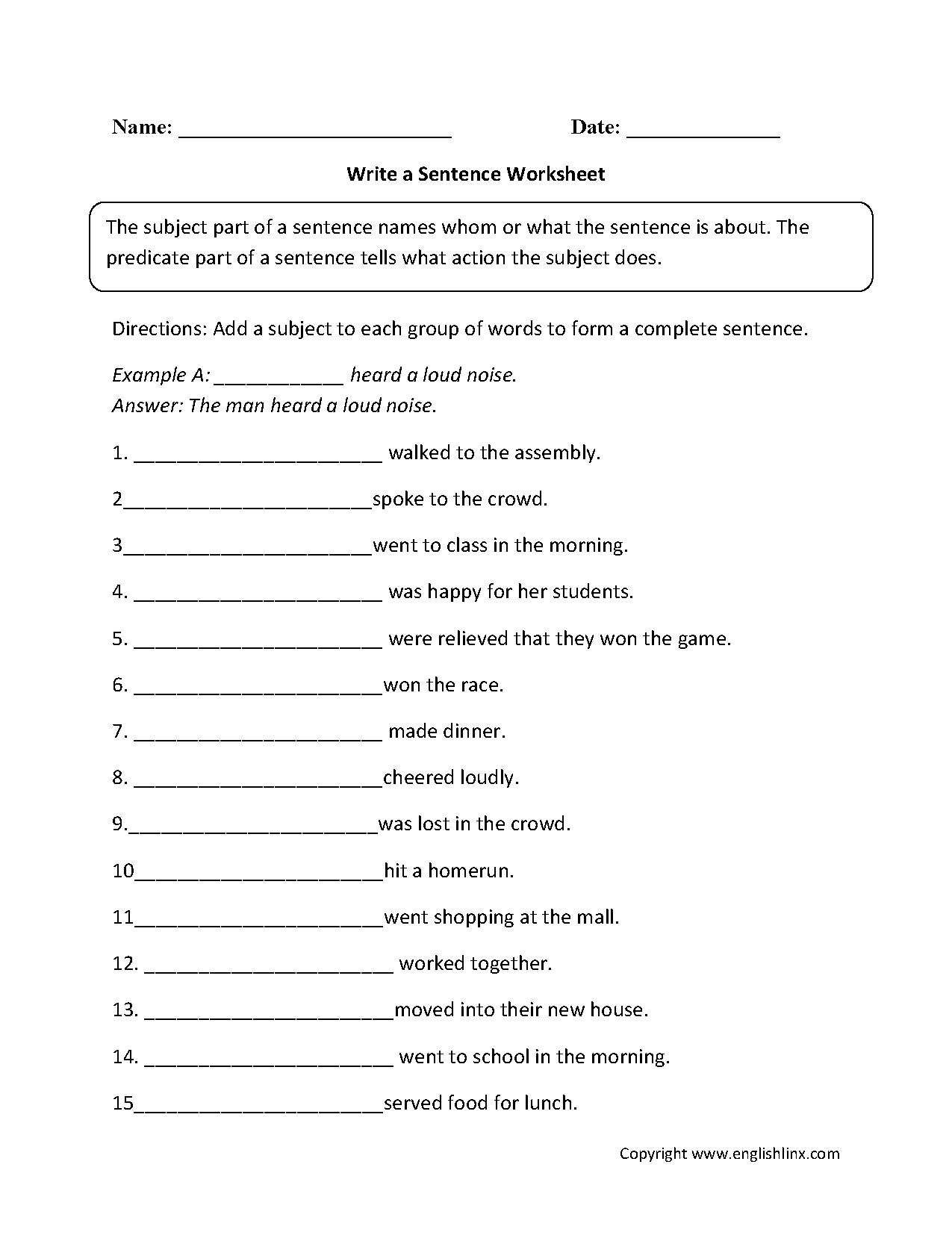 19 Best Images Of Sentence Variety Worksheet 1st Grade Word Problems 