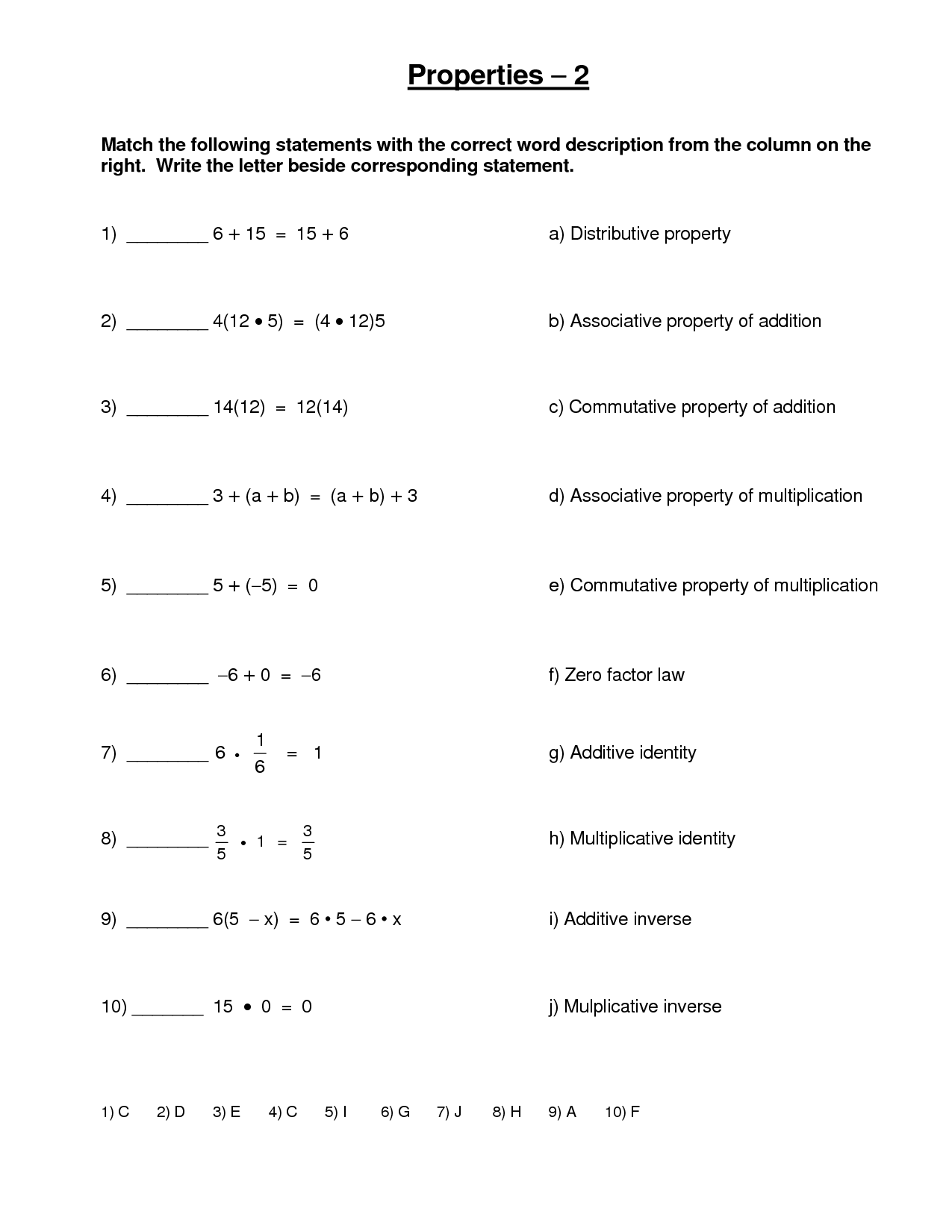 13 Best Images Of Free Associative Property Math Worksheets Associative Property