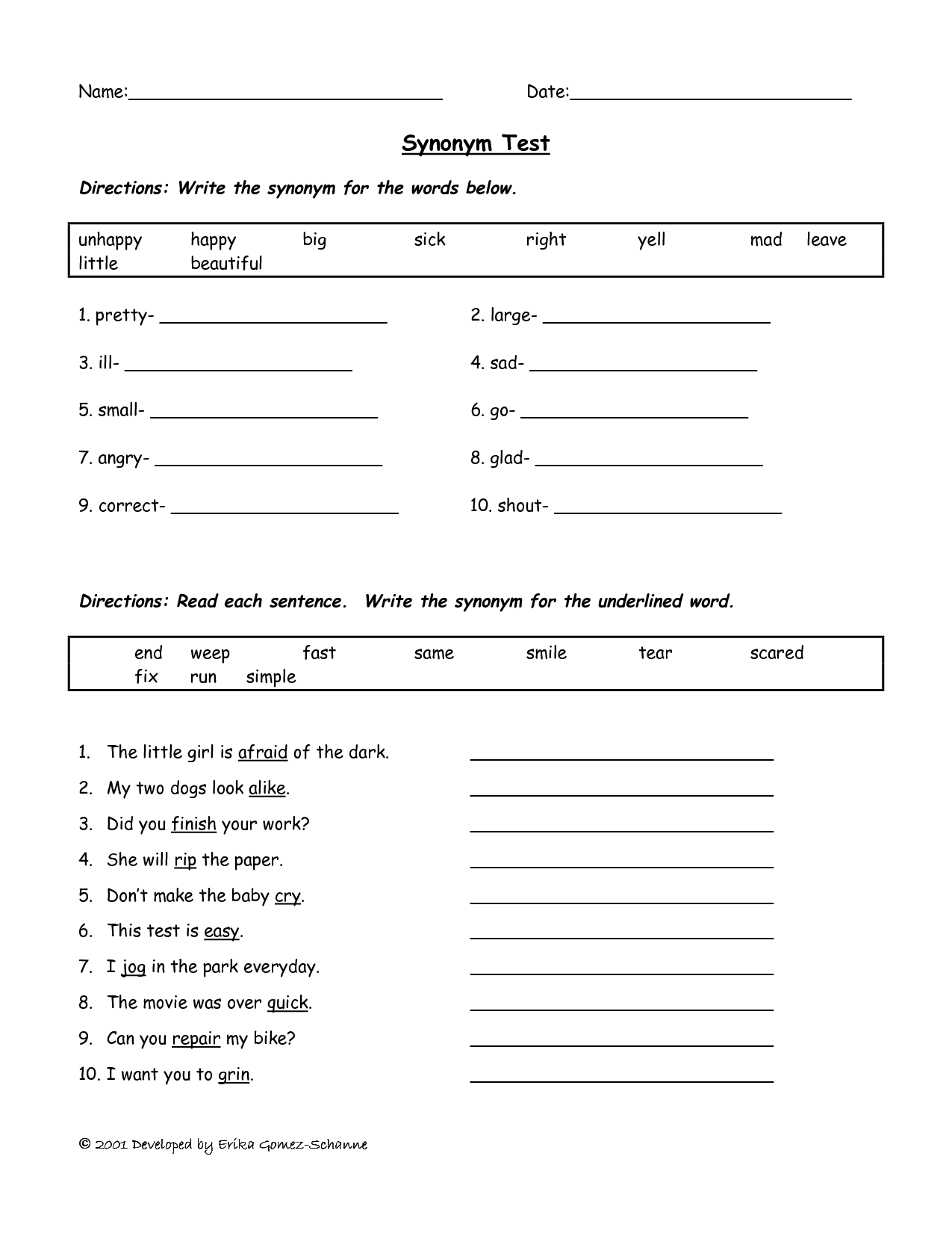 13 Best Images of Analogies Worksheets Synonyms And Antonyms - Synonyms