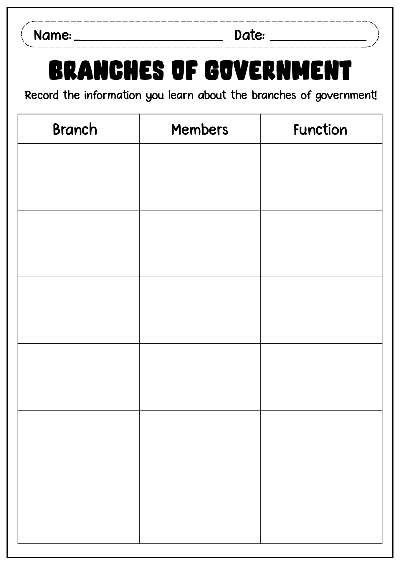 15 Best Images Of Different Types Of Government Worksheet Different 