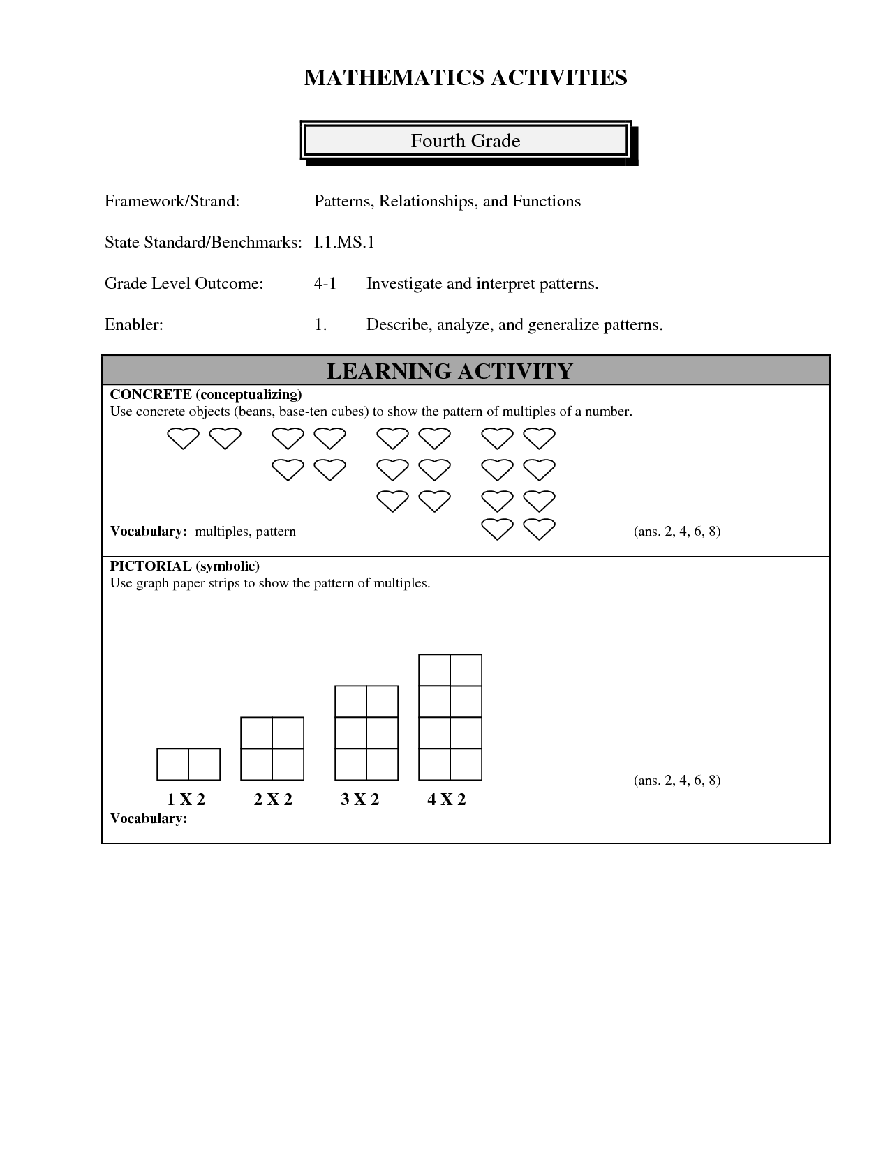 11 Best Images Of Fourth Grade Number Patterns Worksheets Math Number Patterns Worksheets