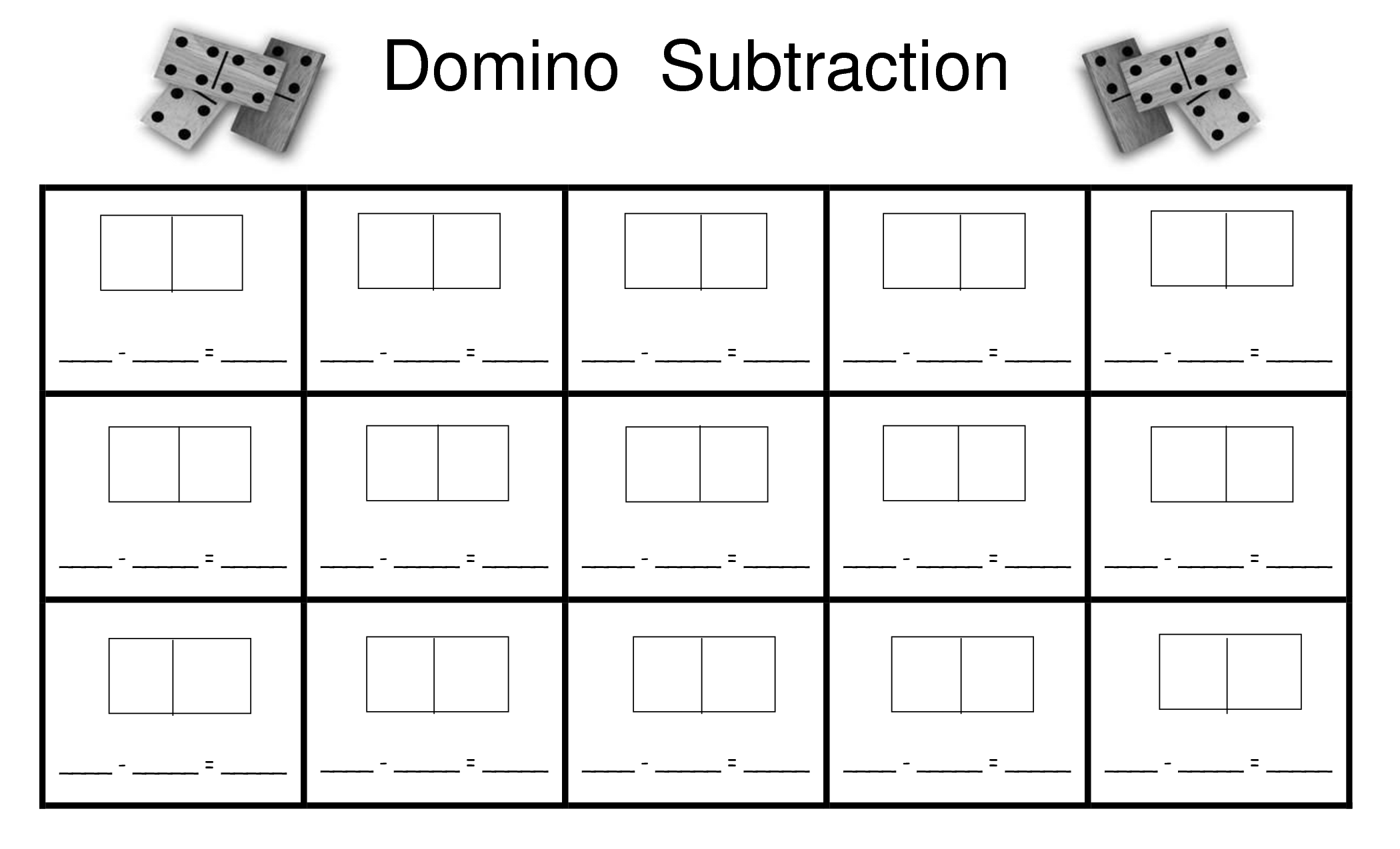 12 Best Images Of Domino Doubles Worksheet Domino Addition Worksheet Domino Addition And