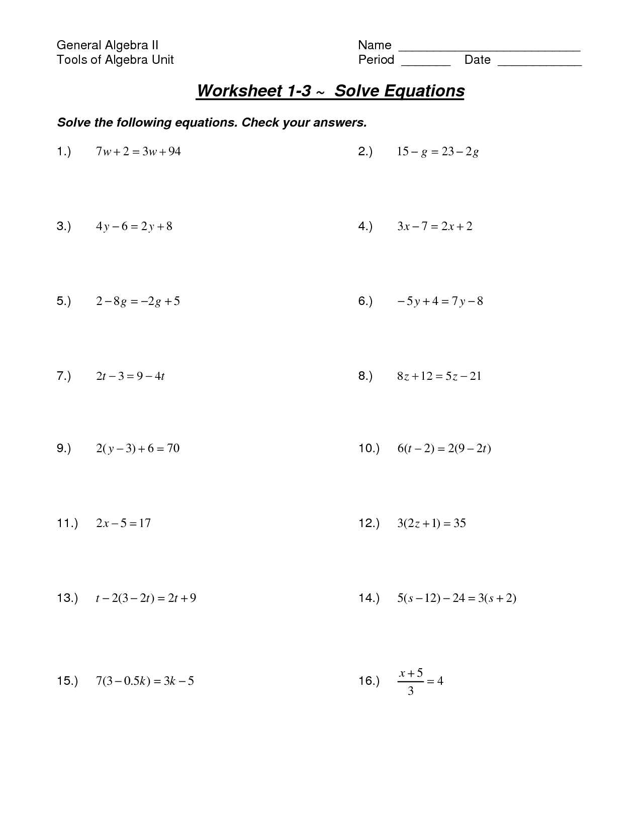19 Best Images of Algebra Solving Inequalities Worksheets - Math