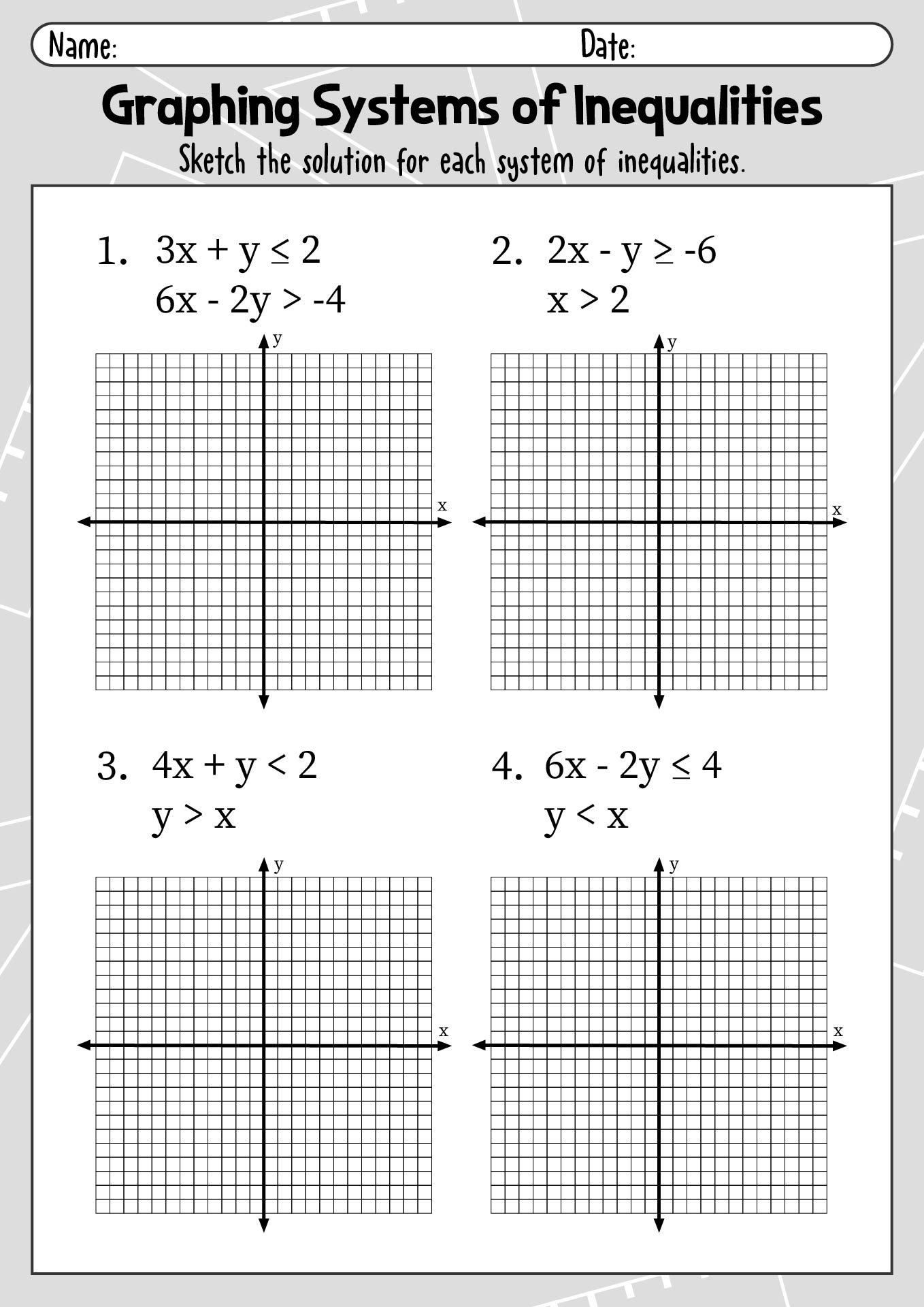 19 Best Images Of Algebra Solving Inequalities Worksheets Math 