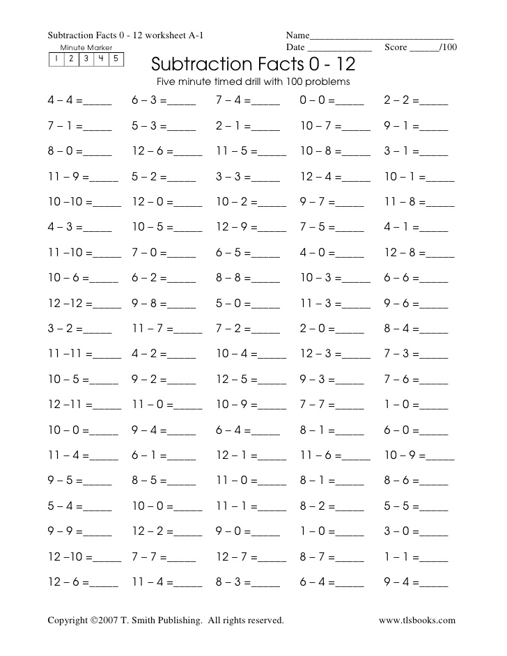 15 Best Images Of Rocket Math Subtraction Worksheets Rocket Math 