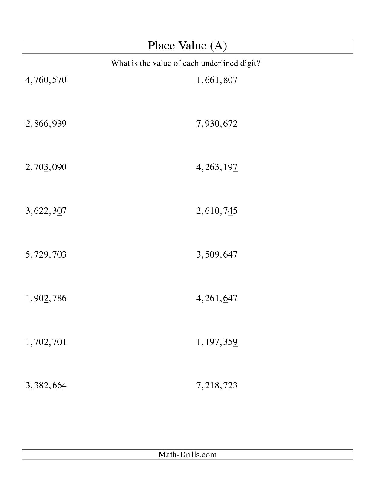 12 Best Images Of Ordering Whole Numbers Worksheets Ordering Rational 