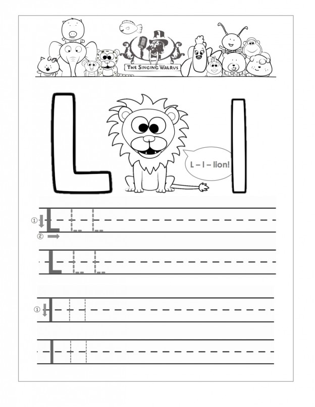 11 Best Images Of Letter L Practice Worksheets Printable Letter L 