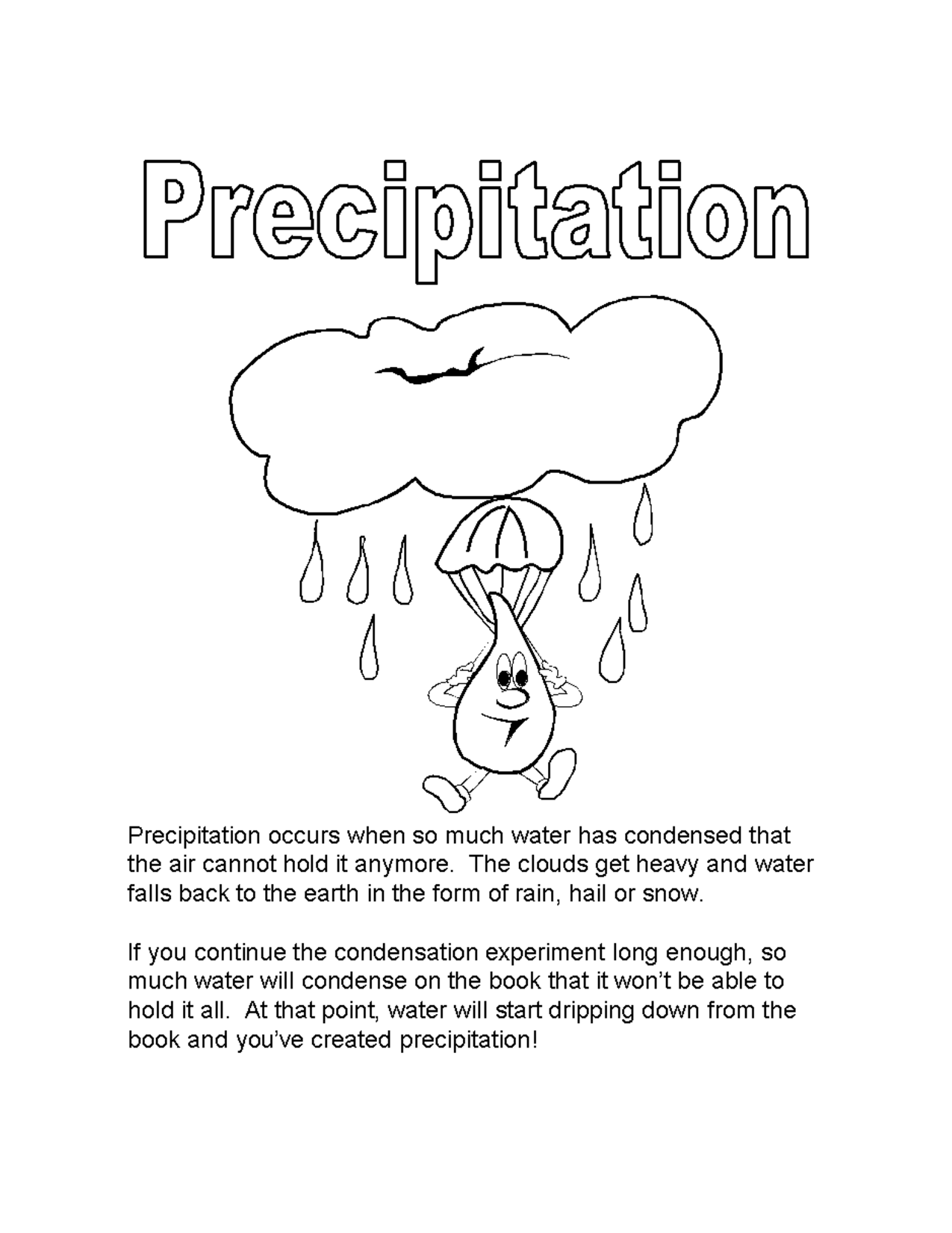 9 Best Images of Water Cycle Worksheets - Words Worksheets, Blank Water