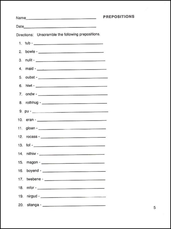 Grammar For 6th Graders Worksheets