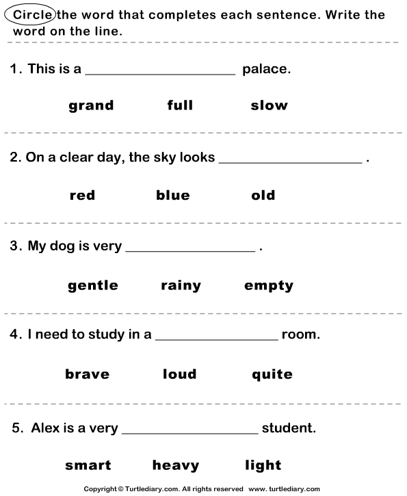 18 Best Images Of Adjectives Worksheets For Grade 2 Free Adjective Worksheets 2nd Grade 