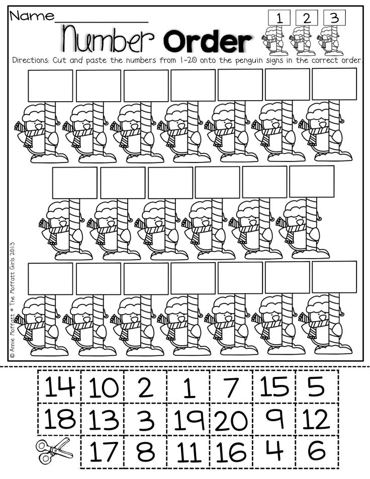 13 Best Images Of Kindergarten Cut And Paste Numbers Worksheets Cut And Paste Numbers 1 20