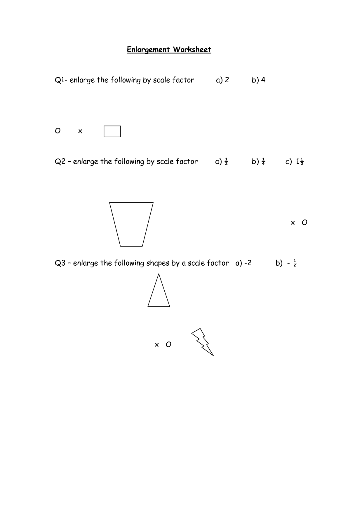 8 Best Images Of Scale Factor Worksheets Enlargements Scale Factor 