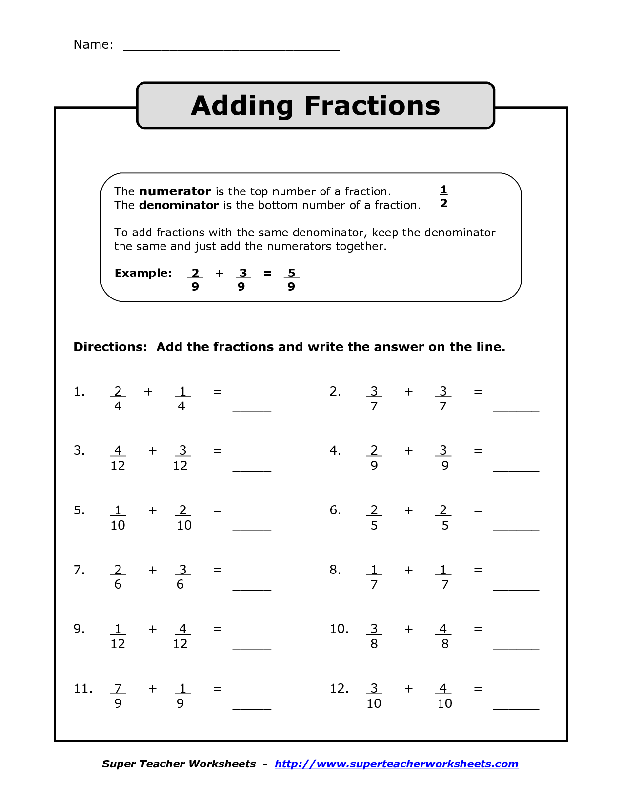 10-best-images-of-adding-fractions-worksheets-with-answer-key-adding