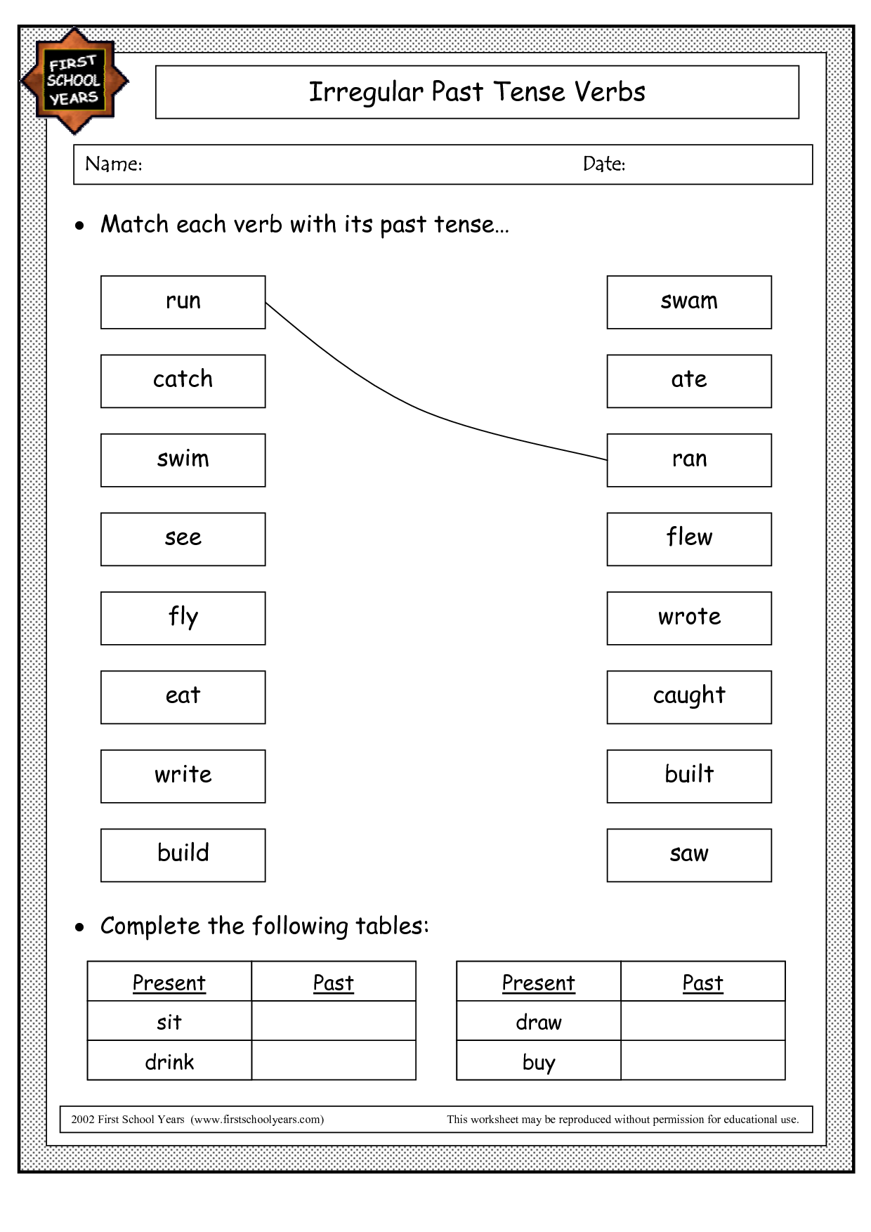 18 Best Images Of Regular Past Tense Verbs Worksheets 2nd Grade Past 