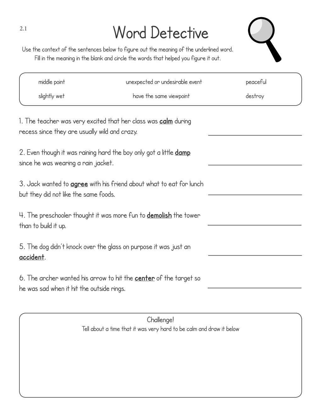 Multisyllabic Words Worksheets