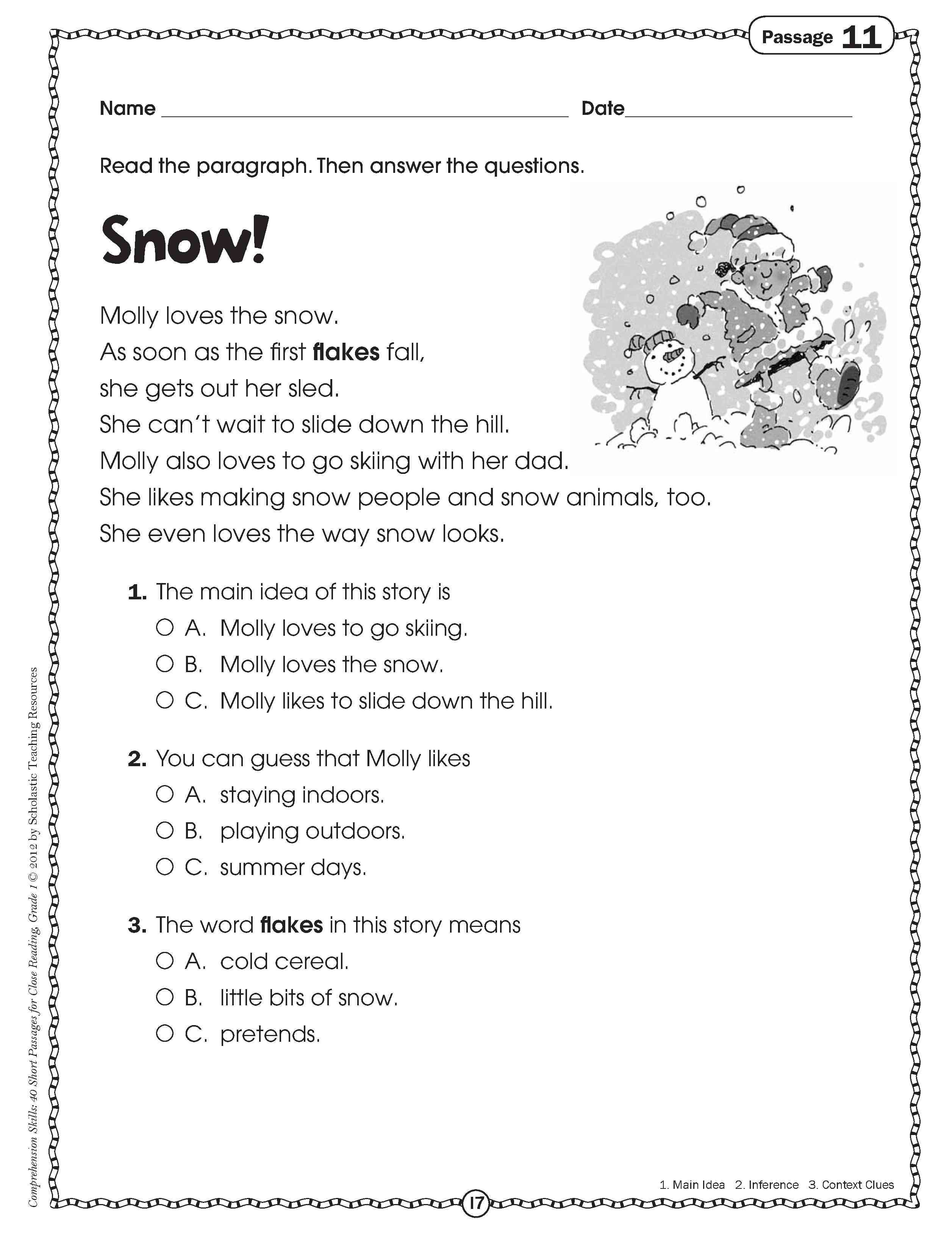 17 Best Images Of Close Reading Worksheets Free Elementary Reading 