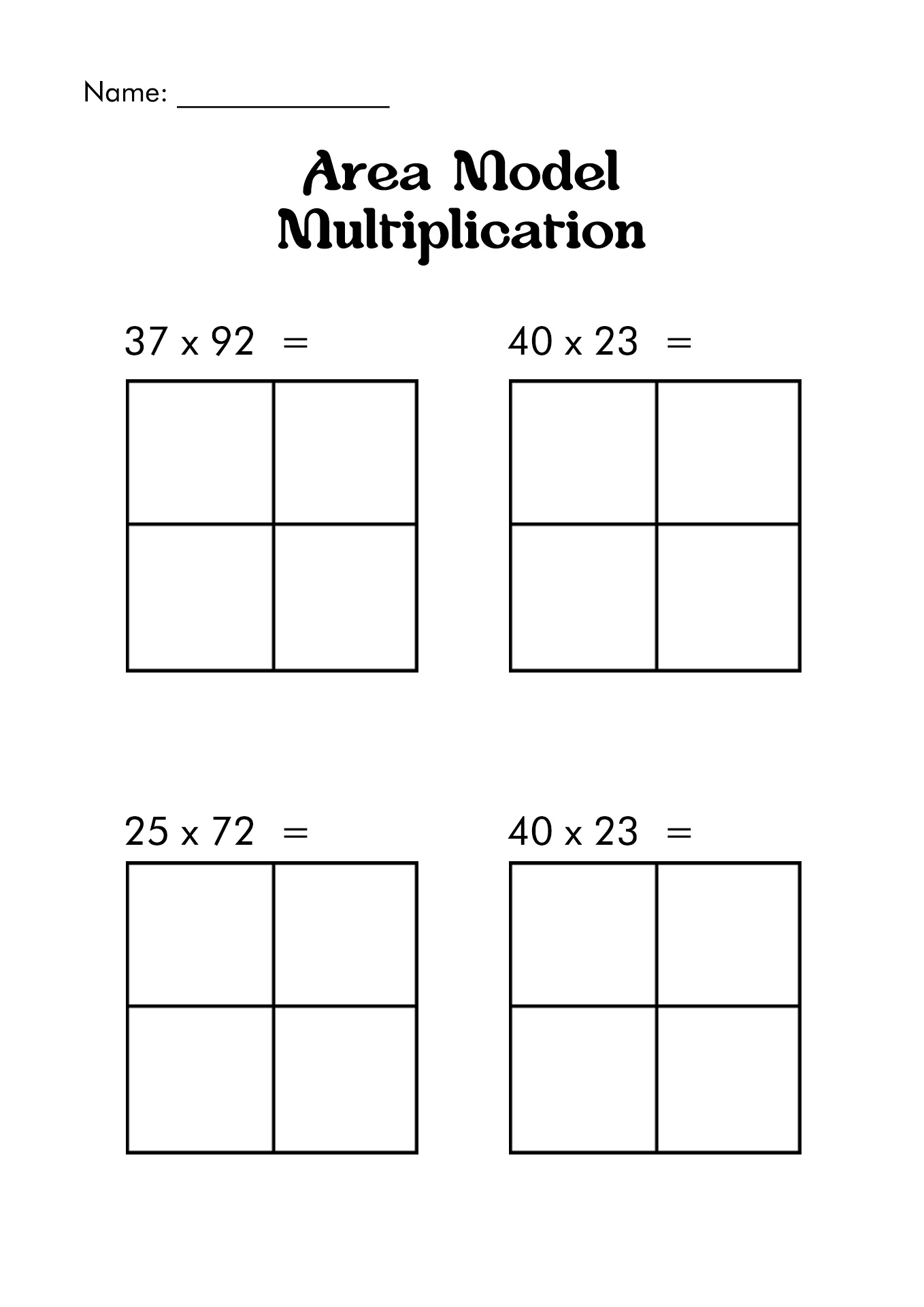 Area Model Multiplication Decimals Multiplying Decimals Using An Area Model In 2020 You