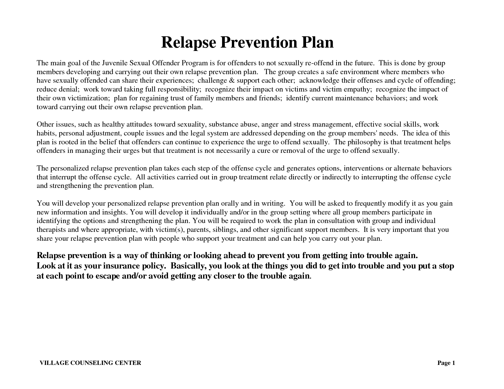 19 Best Images Of Relapse Prevention Worksheets PDF Relapse Warning 