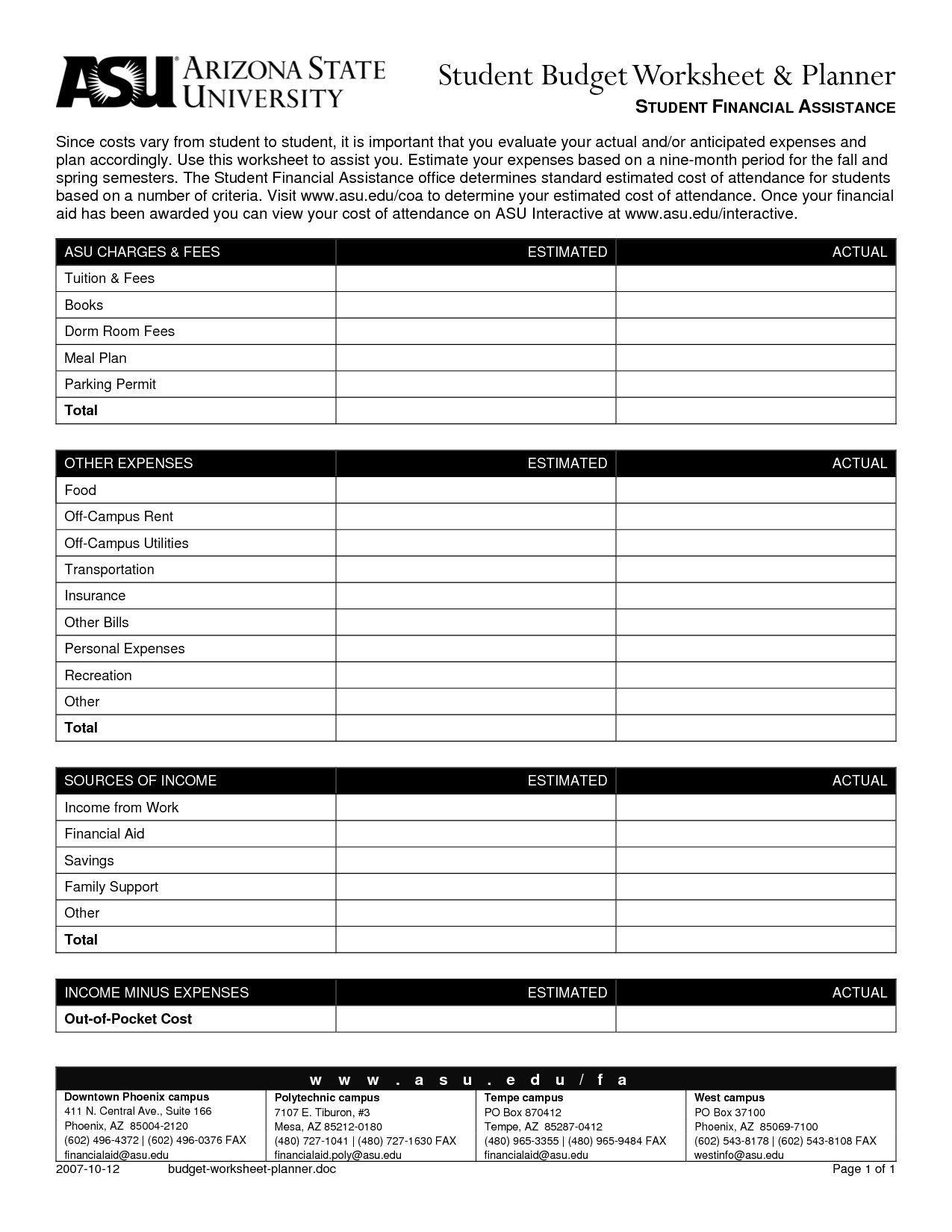 14 Best Images Of Personal Budget Plan Worksheet 6 Month Budget Plan 