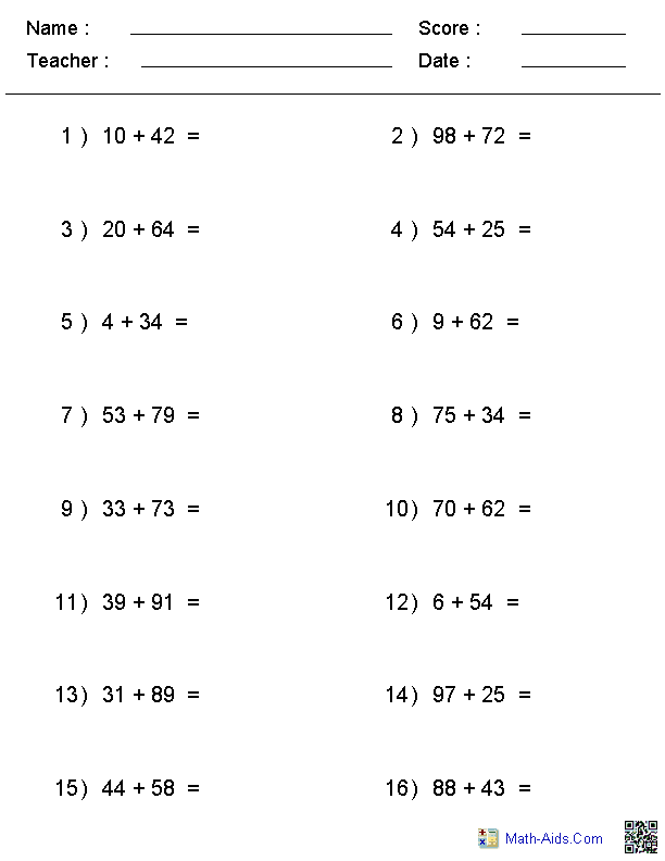 16 Best Images Of Math Drill Worksheets Printable Math Addition Drill Worksheets 8th Grade