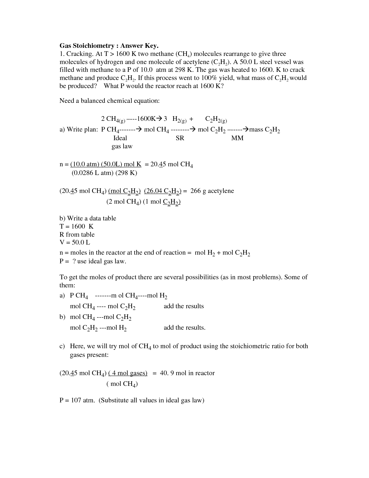 13 Best Images Of Chemistry Stoichiometry Worksheet Answer Key 