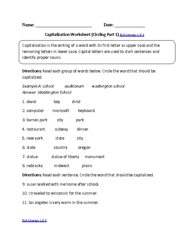 16 Best Images Of 8th Grade Language Arts Worksheets Free Printable 