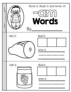 12 Best Images of Word Families Worksheet - Kindergarten Word Family