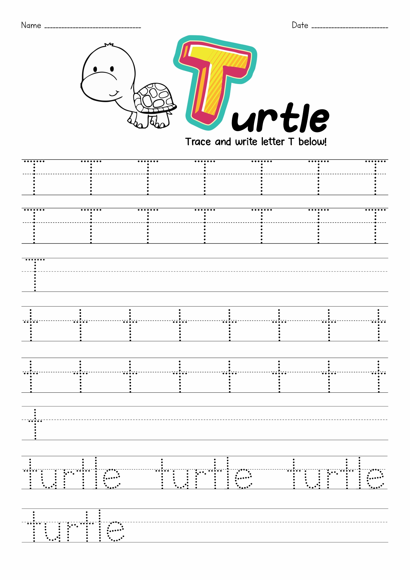 10 Best Images Of Preschool Color By Letter Worksheets Uppercase Lowercase Letters Worksheet 