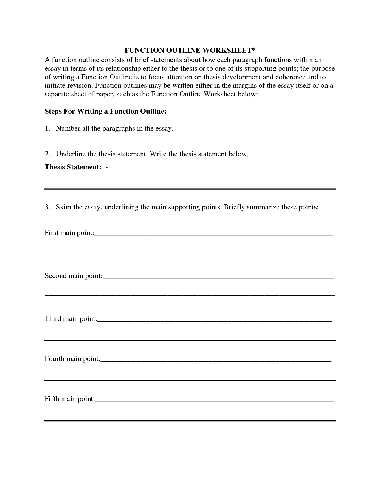 16 Best Images Of Essay Format Worksheet 5 Paragraph Essay Outline 