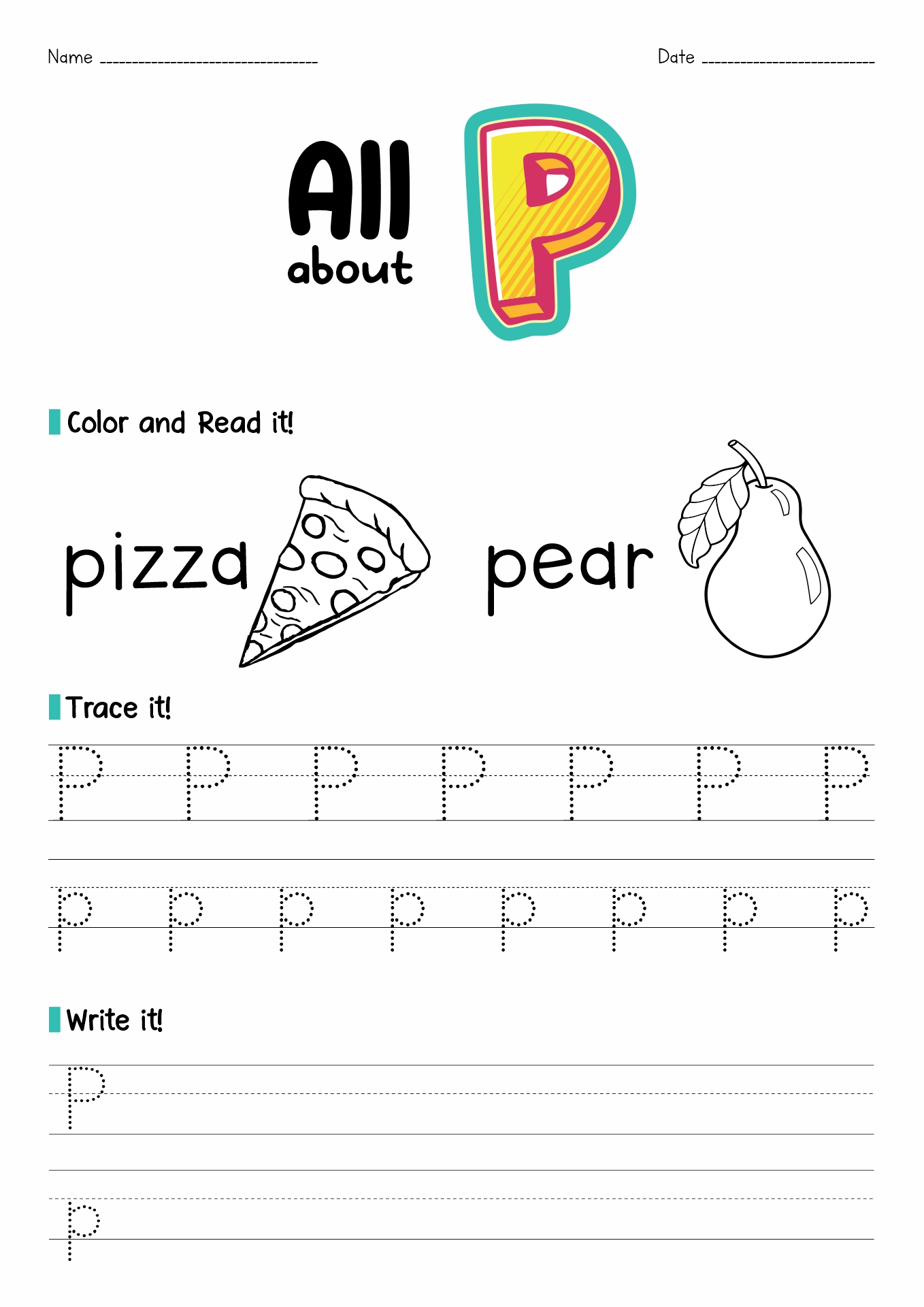 10 Best Images Of Preschool Color By Letter Worksheets Uppercase Lowercase Letters Worksheet 