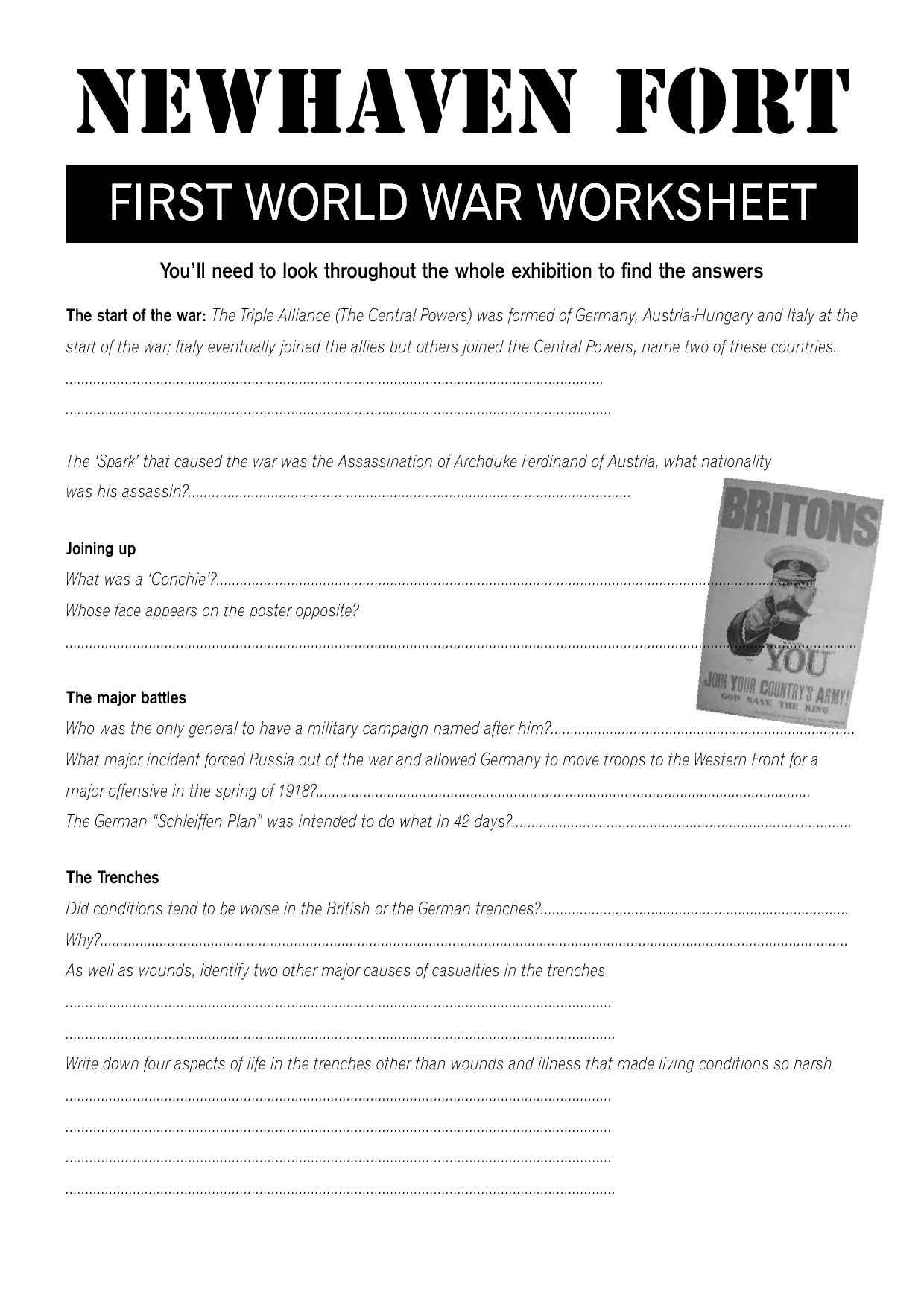 13 Best Images Of World War 1 Worksheets Printable World War 1 