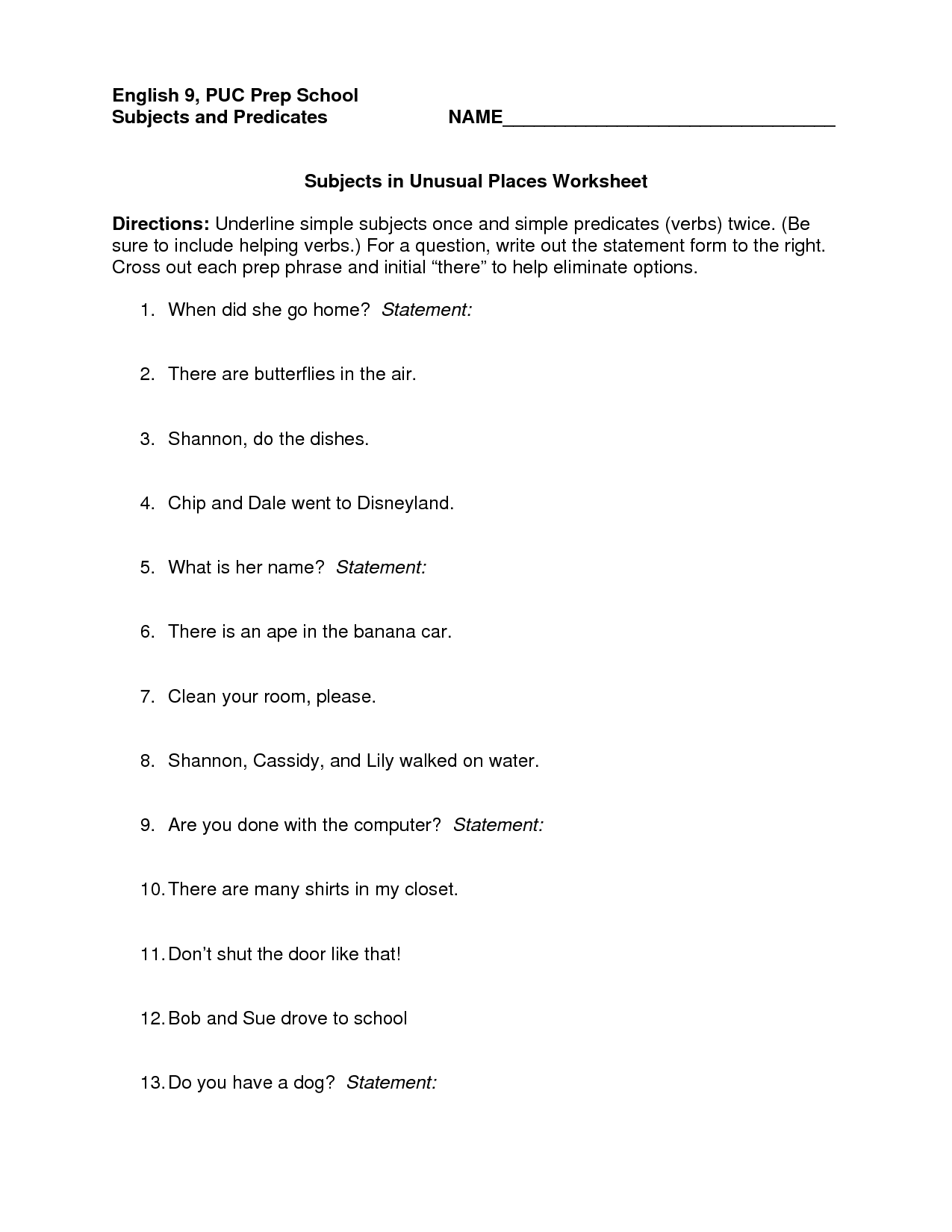 17 Best Images Of Compound Predicate Worksheets Predicate Adjectives 