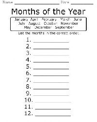 12 Best Images of Days Of Week Practice Worksheet - Math Days of the