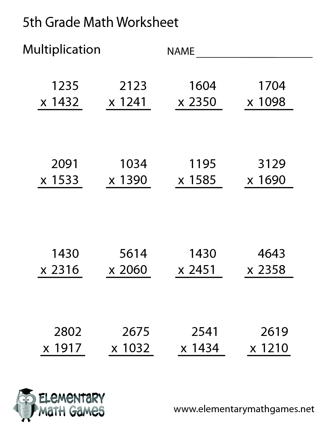 14 Best Images of 5th Grade Math Worksheets With Answer Key - 6th Grade