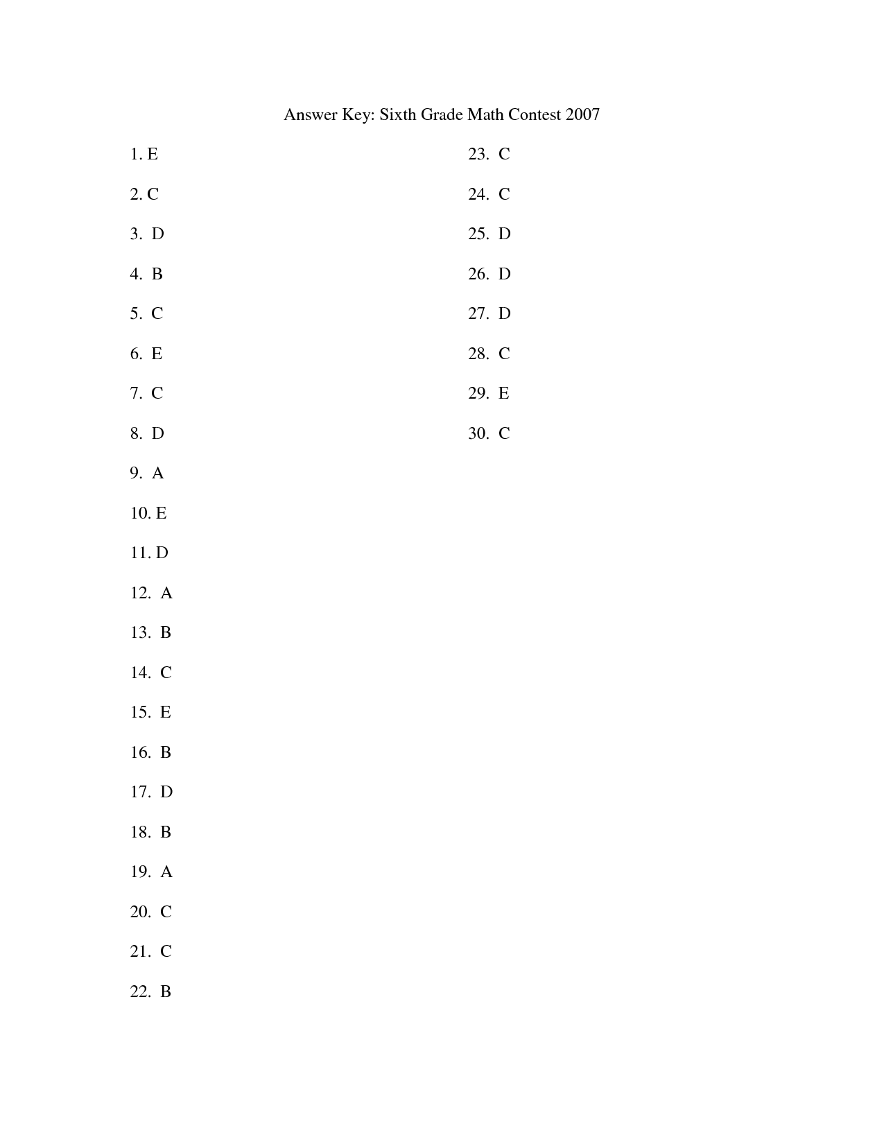 14 Best Images Of 5th Grade Math Worksheets With Answer Key 6th Grade 