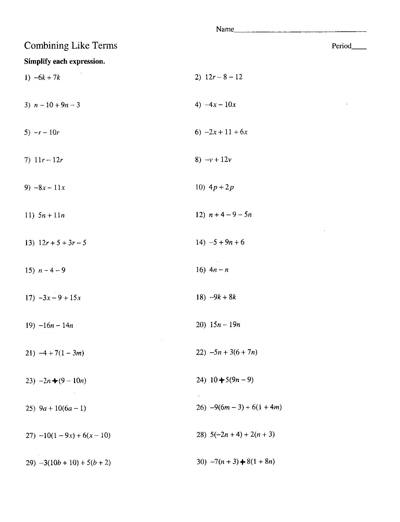 Solving Addition Equations Worksheets Solving One Step Equations Worksheet Answers Worksheet