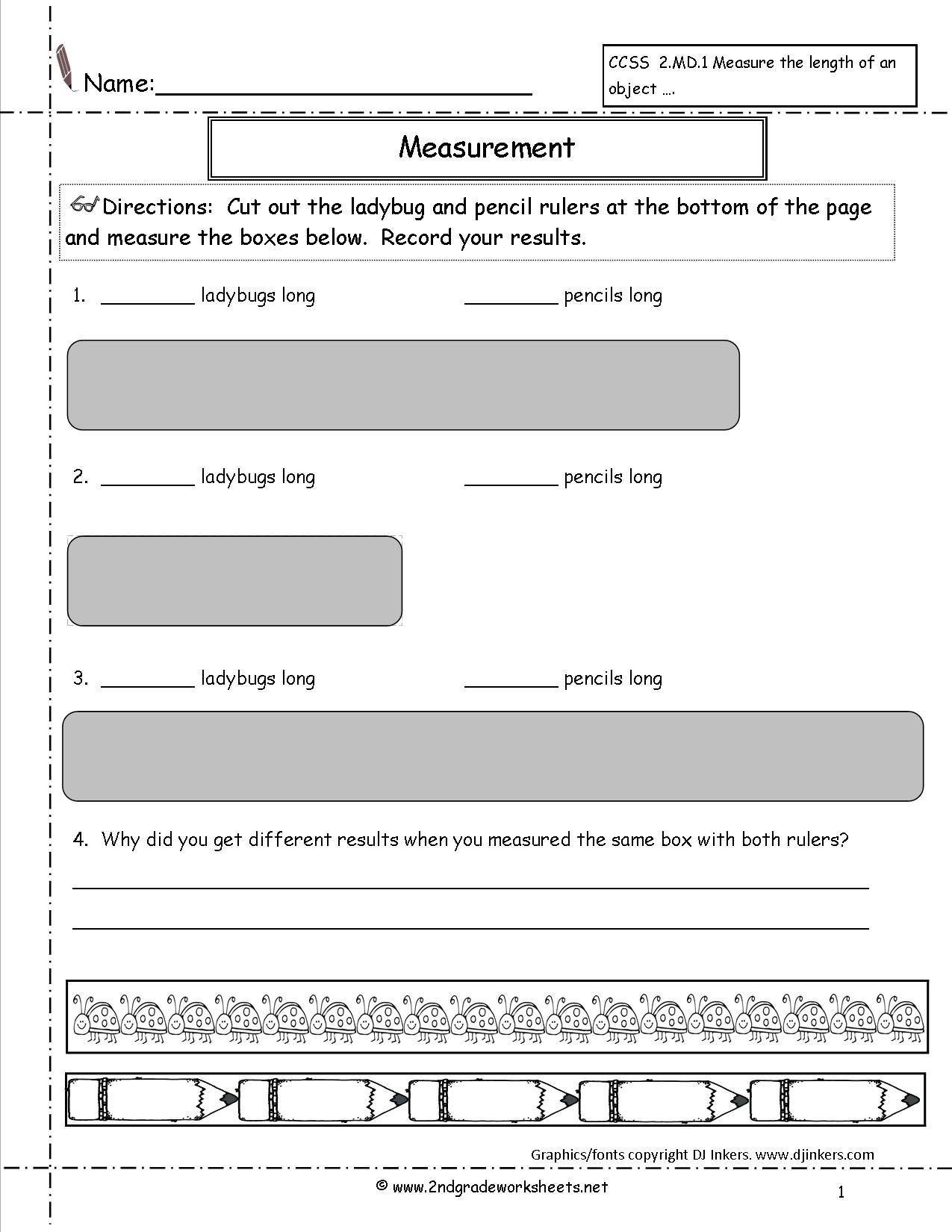8 Best Images Of Measurement Worksheets Grade 2 Math Measurement Worksheets Grade 2