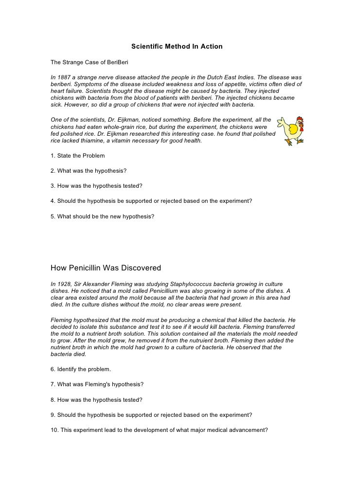 12 Best Images Of Scientific Method Worksheet Answer Key Scientific Method In Action Worksheet 