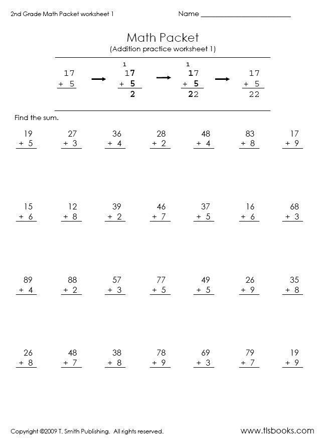 Math Worksheets 2nd Grade Pdf