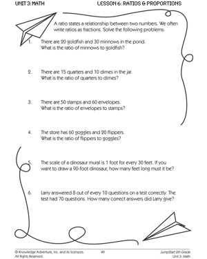 9 Best Images of 6th Grade Ratio Worksheets - 6th Grade Math Ratio