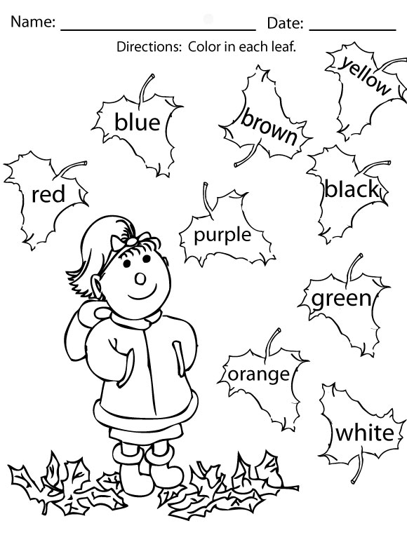 Preschool Fall Activity Worksheets Printable by Worksheeto