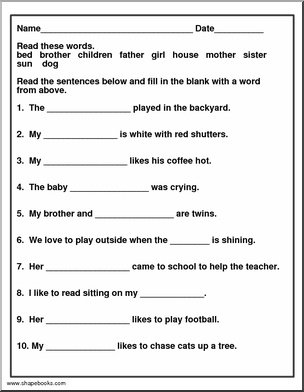 17 Best Images of Simple Sentences With Sight Words Worksheets - Simple